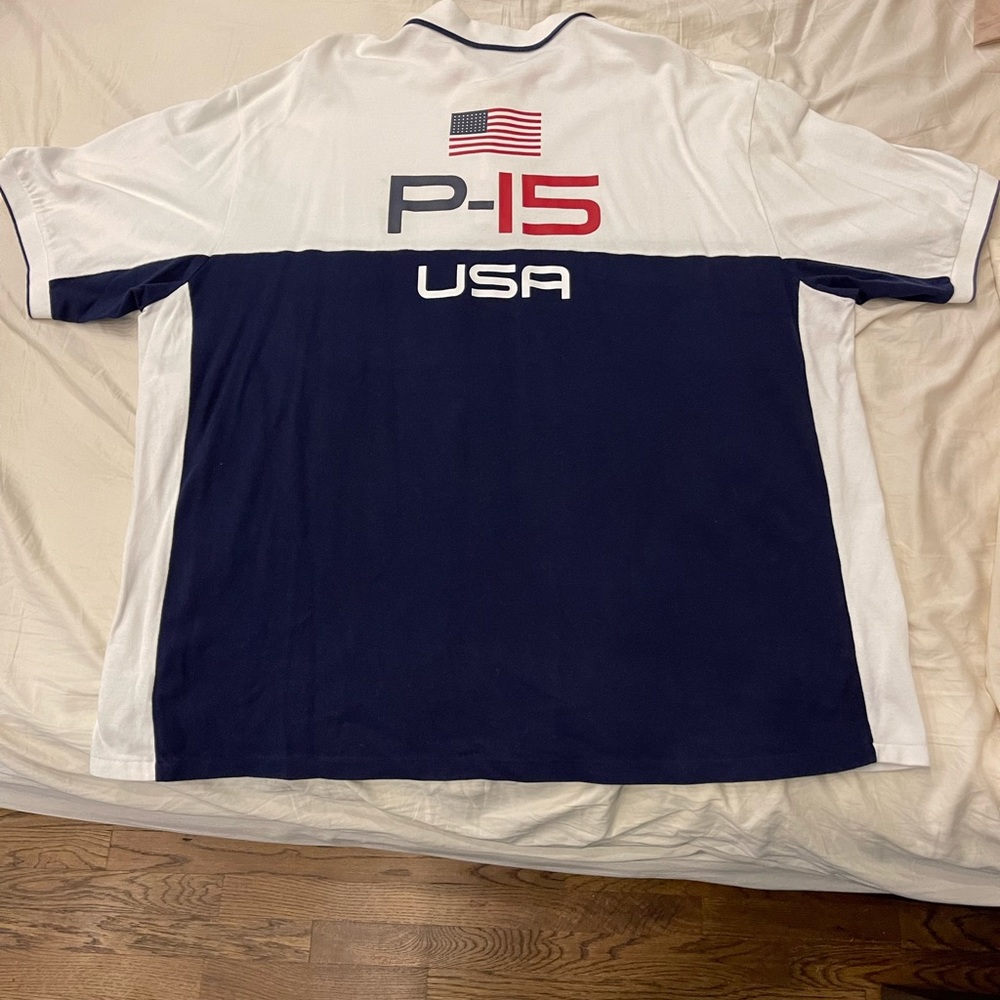 Pre-owned Polo Ralph Lauren Short Sleeved Polo with rubber buttons like a rugby